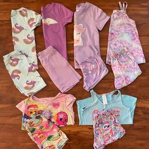Toddler Girls Size 5/6 Summer PJ Bundle